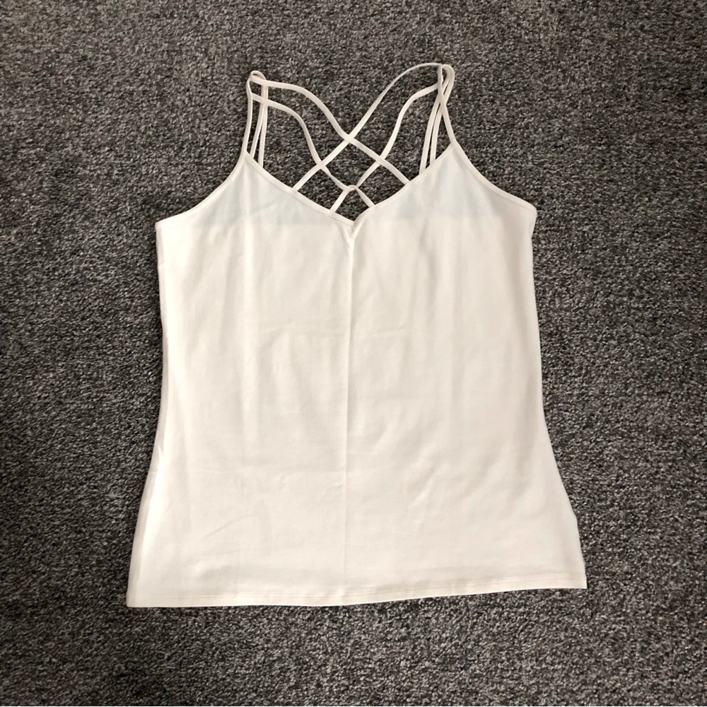 Maurice’s Criss Cross Tank Top - Cream - Size XL